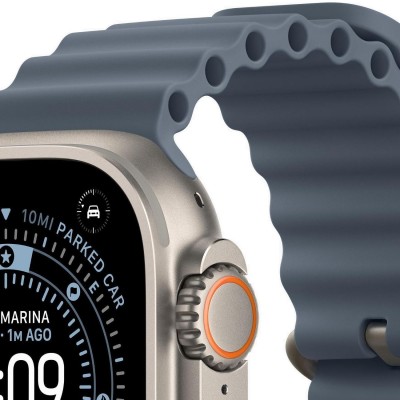 Apple Watch Ultra 3 49mm Natural Ocean Band Anchor Blue