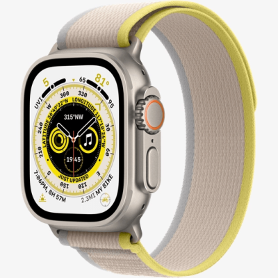 Apple Watch Ultra GPS + Cellular, 49мм, Yellow/Beige Trail Loop