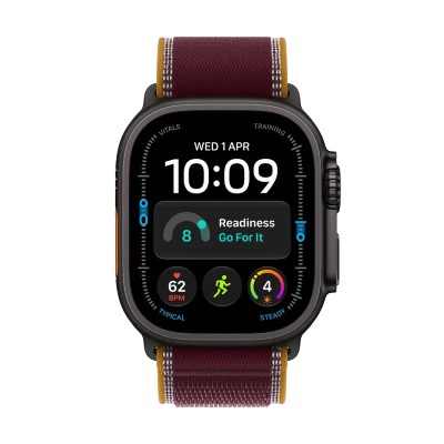 Смарт-часы Apple Watch Ultra 4 49mm Black Titanium, ремешок Burgundy
