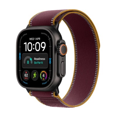 Смарт-часы Apple Watch Ultra 4 49mm Black Titanium, ремешок Burgundy